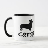 Mug Corgi avec le texte frais (Gauche)