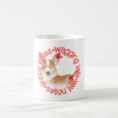 Mug Corgi, baisers négligés (Centre)
