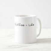 Mug Corgi + Café = la vie (Devant droit)