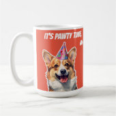 Mug Corgi C'est fête d'anniversaire mon corgeous (Gauche)