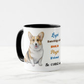 Mug Corgi Chien Loyal Friend (Devant gauche)