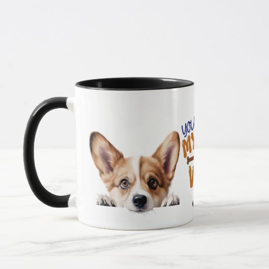Mug Corgi Chien Tu Fais Mon Baguette (Gauche)