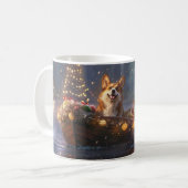 Mug Corgi Christmas Festive Voyage (Devant gauche)