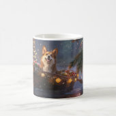 Mug Corgi Christmas Festive Voyage (Centre)