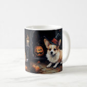 Mug Corgi Citrouilles Halloween Épouvantable (Devant droit)