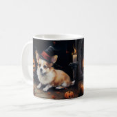 Mug Corgi Citrouilles Halloween Épouvantable (Devant gauche)