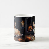 Mug Corgi Citrouilles Halloween Épouvantable (Centre)