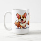 Mug Corgi de dessin animé (Gauche)