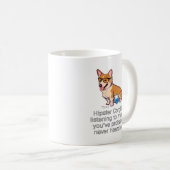 Mug Corgi de hippie (Devant droit)