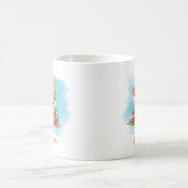 Mug Corgi de Noël personnalisé mignon (Centre)