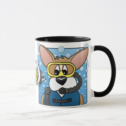 Mug Corgi de scaphandre (Droite)