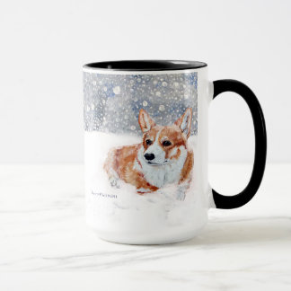 Mug Corgi d'hiver