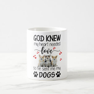 Mug Corgi Dieu Sait Mon Coeur Besoin D'Amour Corgi Ama