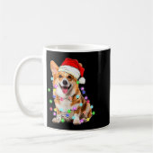 Mug Corgi Dog Christmas Lights Pajama Funny (Gauche)