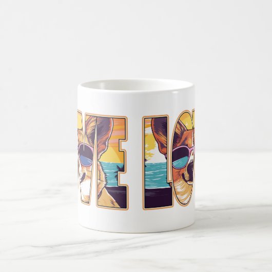 Mug Corgi Dog Love (Centre)