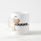 Mug … Corgi du tarte Mmm [rouge/blanc] (Devant gauche)
