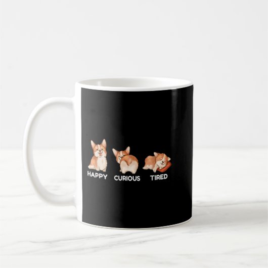 Mug Corgi Expressions Chiens Corgi  (Gauche)