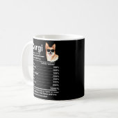 Mug Corgi Faits Nutrition Cardigan Pembroke Corgi Mama (Devant gauche)