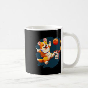 Mug Corgi Jouant au Skelet Drôle de Chien Skelet Pour