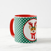 Mug Corgi Joyeux Noël (Devant gauche)