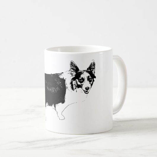 Mug Corgi Joyeux sous les Étoiles (Devant droit)