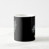 Mug Corgi ligne jaune et noire (Centre)
