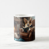 Mug Corgi lit à un chat (Centre)