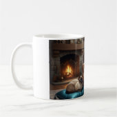 Mug Corgi lit à un chat (Gauche)