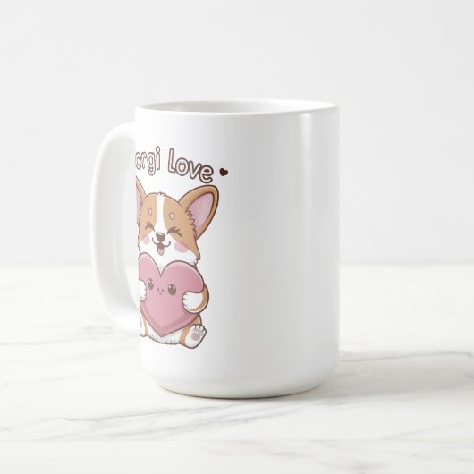 Mug Corgi Love (Devant gauche)