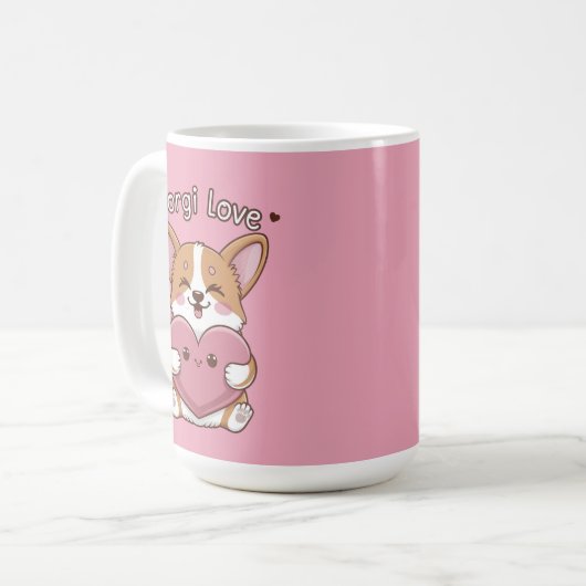 Mug Corgi Love (Devant gauche)