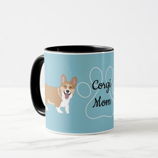 Mug Corgi Maman (Devant gauche)