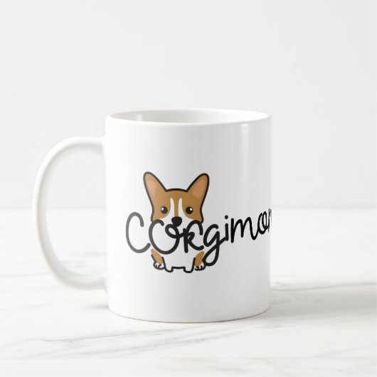 Mug Corgi Maman Corgi Welsh Corgi Propriétaire du chie (Gauche)
