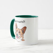 Mug Corgi mignonne joyeux chien souriant | Ai reçu des (Devant gauche)