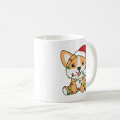 Mug Corgi Noël Animaux d'hiver Chien (Devant droit)