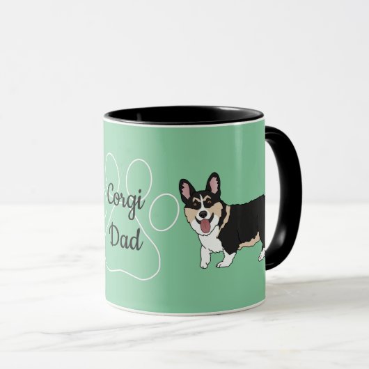 Mug Corgi Papa (Devant droit)