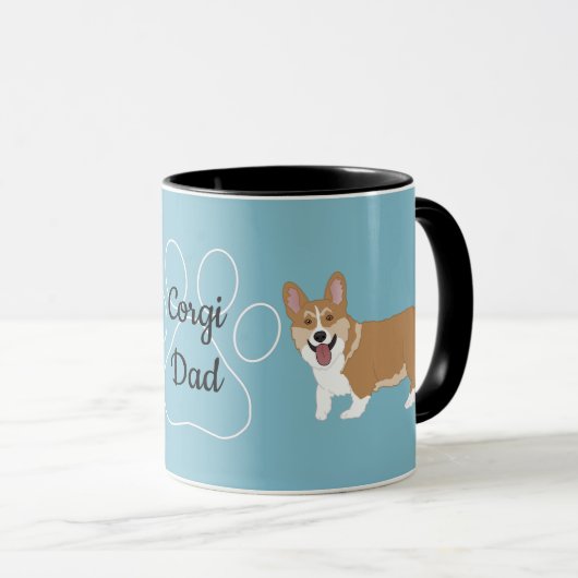 Mug Corgi Papa (Devant droit)