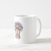 Mug Corgi patriote Feu d'artifice Chien Conception vec (Devant droit)