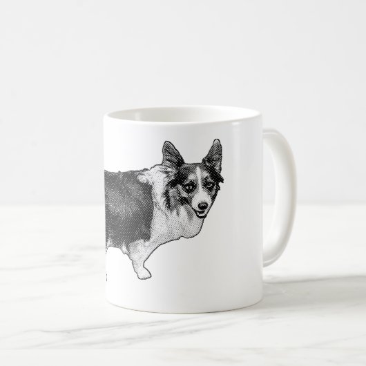 Mug Corgi Prism Holiday Wink (Devant droit)