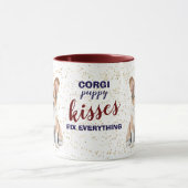 Mug Corgi Puppy Kisses Tout réparer (Centre)