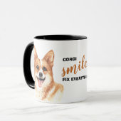 Mug Corgi sourires Tout réparer (Devant gauche)