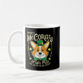 Mug Corgi St. Patrick's Day Irish Pub (Gauche)