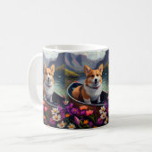 Mug Corgi sur une pagaie : une aventure Pittoresque (Devant gauche)