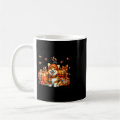 Mug Corgi Thanksgiving Leopard Pumpkins Fall Leaves Lo (Gauche)