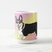 Mug Corgi Valentines Jour Galaxie rose (Centre)