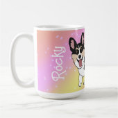 Mug Corgi Valentines Jour Galaxie rose (Gauche)