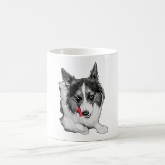 Mug Corgi Wink en rouge (Centre)