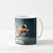 Mug Corgi Yoga - Poignée (Devant droit)
