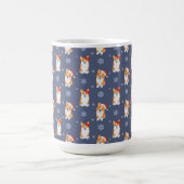 Mug Corgis à Santa Hats et Snowflakes Motif (Centre)
