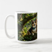 Mug Corgis et oiseau (Gauche)