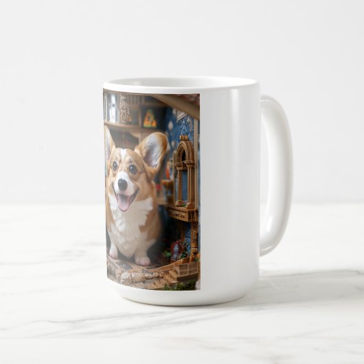 Mug Corgis house (Devant droit)